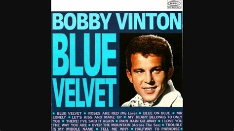 videos de bobby vinton|bobby vinton blue velvet youtube.